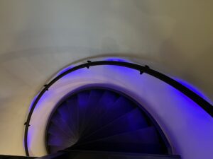 zwarte leuning met led