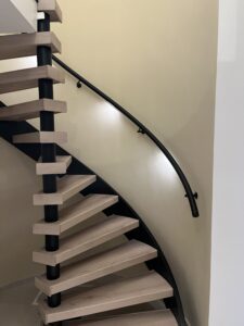 zwarte leuning met led