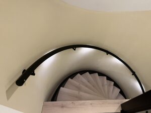 zwarte leuning met led